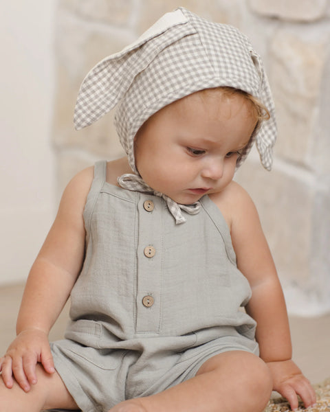Quincy Mae Bunny Bonnet Sage Gingham