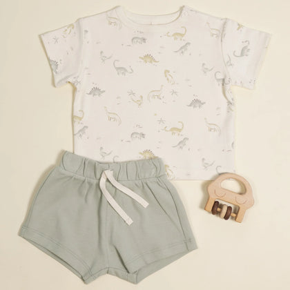 Quincy Mae Boxy Tee Dino