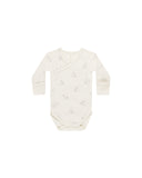 Quincy Mae Side Snap Bodysuit ~ Swans