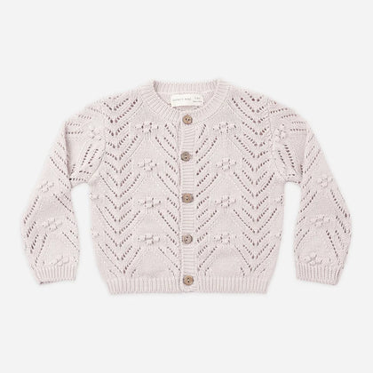 Quincy Mae Knit Cardigan Lilac Mist
