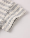 Quincy Mae Waffle Tee + Short Set ~ Sky Stripe