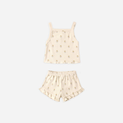 Quincy Mae Evie Tank + Shortie Set ~ Buttercup