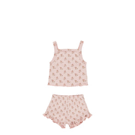 Quincy Mae Evie Tank + Shortie Set ~ Roses