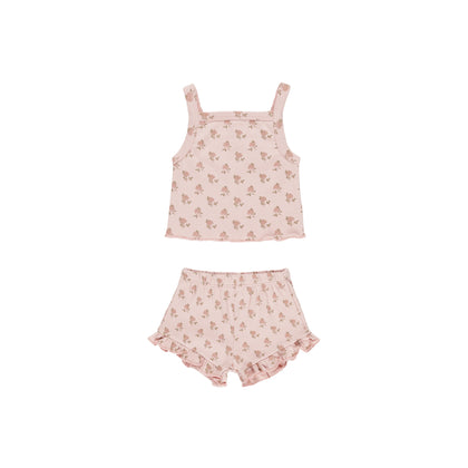 Quincy Mae Evie Tank + Shortie Set ~ Roses