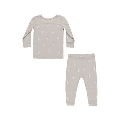 Quincy Mae Bamboo Pajama Set ~ Snowmen