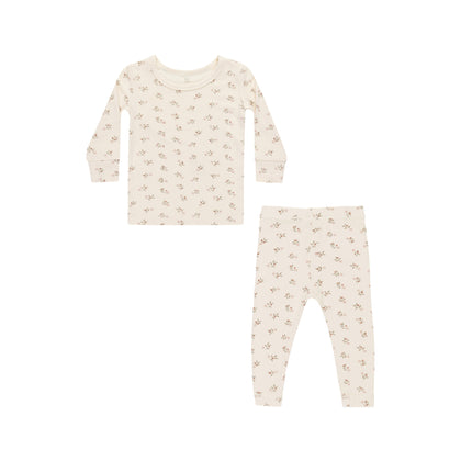 Quincy Mae Bamboo Pajama Set ~ Holly Berry