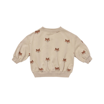Quincy Mae Relaxed Fleece Sweatshirt ~ Foxes