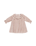 Quincy Mae Velour Dress ~ Blush