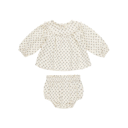 Quincy Mae Mia Top + Bloomer Set ~ French Flora