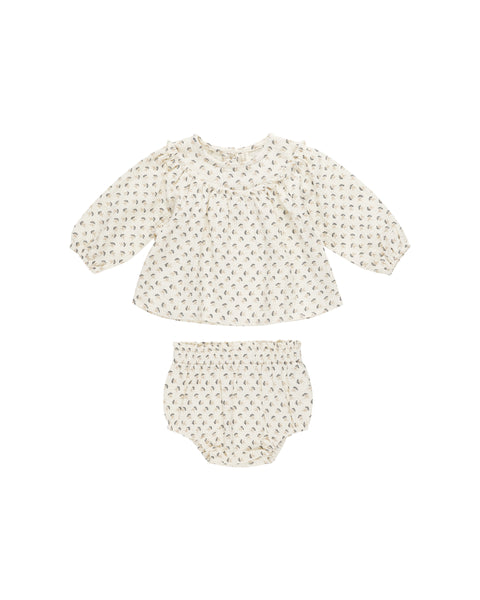 Quincy Mae Mia Top + Bloomer Set ~ French Flora