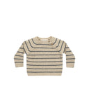 Quincy Mae Ace Knit Sweater ~ Indigo Stripe