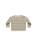 Quincy Mae Ace Knit Sweater ~ Indigo Stripe