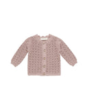 Scalloped Cardigan ~ Mauve