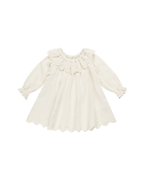 Quincy Mae Long Sleeve Isla Dress ~ Ivory