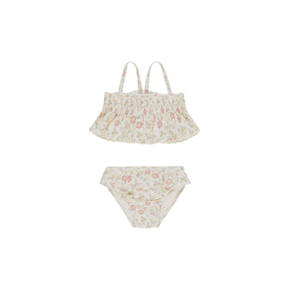 Quincy Mae Smocked Ruffle Bikini ~ Bloom