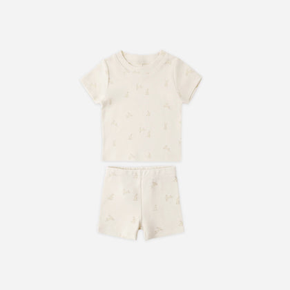 Quincy Mae Summer Pajama Set Bunnies