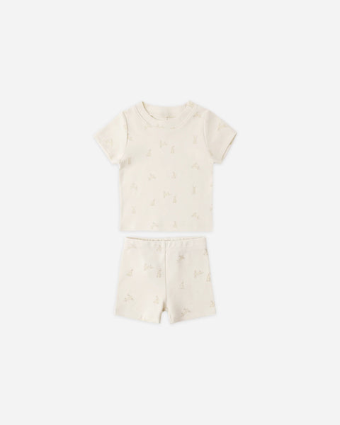 Quincy Mae Summer Pajama Set Bunnies