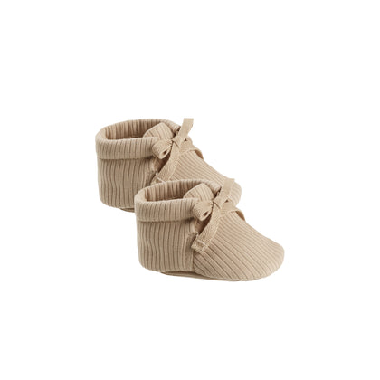 Quincy Mae Baby Booties ~ Latte