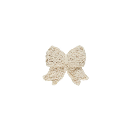 Quincy Mae Crochet Bow ~ Natural