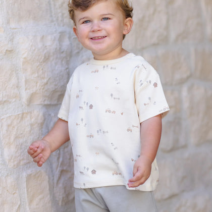 Quincy Mae Boxy Tee Farm