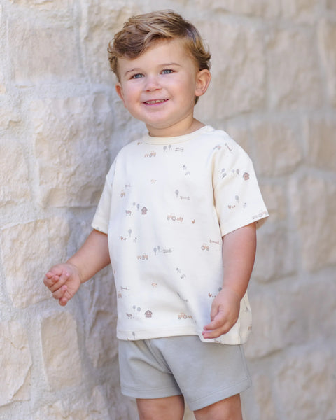 Quincy Mae Boxy Tee Farm
