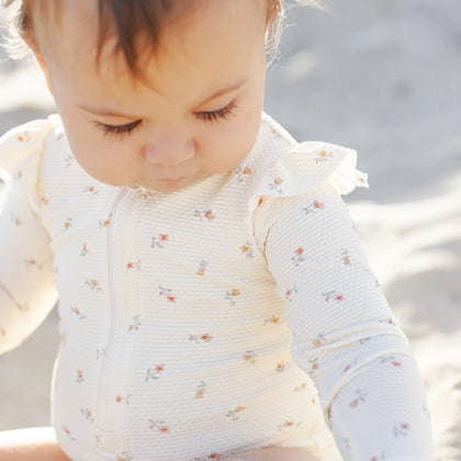 Quincy Mae Byron Rashguard One-Piece Petit Fleur