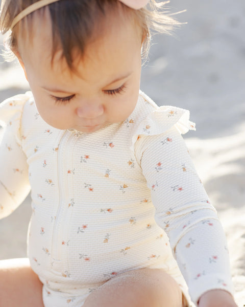 Quincy Mae Byron Rashguard One-Piece Petit Fleur
