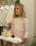 Rylee & Cru Organic LS Pajama Set ~ Holly Berry