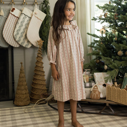 Rylee + Cru Girl's Nightgown ~ Candy Cane