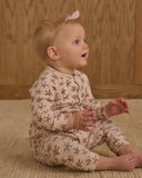 Rylee & Cru Organic Long John Pajamas ~ Holly Berry