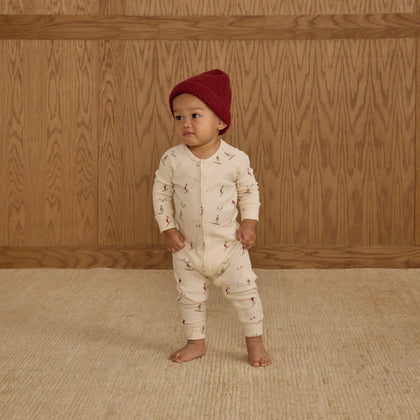 Rylee & Cru Organic Long John Pajamas ~ Skiers