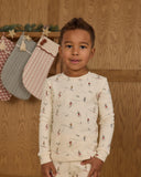 Rylee & Cru Organic LS Pajama Set ~ Skiers