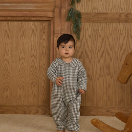 Rylee & Cru Baby Pajama Romper ~ Evergreen