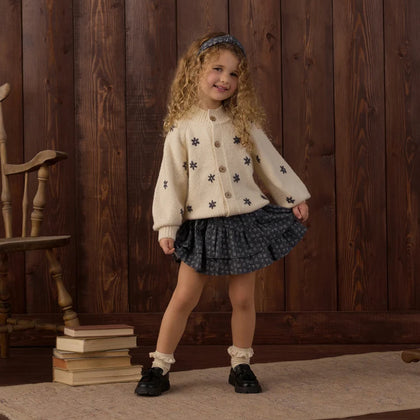 Rylee + Cru Tulip Cardigan ~ Midnight Daisies