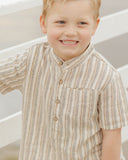 Rylee & Cru Short Sleeve Mason Shirt ~ Nautical Stripe