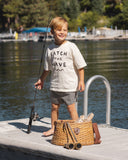 Rylee & Cru Swim Trunk ~ Black Gingham