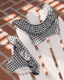 Rylee + Cru Margot Bikini ~ Black gingham