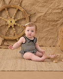 Rylee & Cru Skirted One-Piece ~ Black Gingham