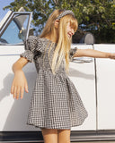 Rylee + Cru Padded Headband ~ Black Check