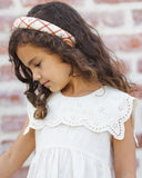 Rylee + Cru Padded Headband Cherry Check