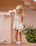 Rylee + Cru Tiered Mini Skirt ~ Summer garden
