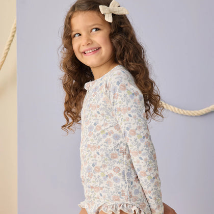 Rylee + Cru Rashguard One-Piece Bloom