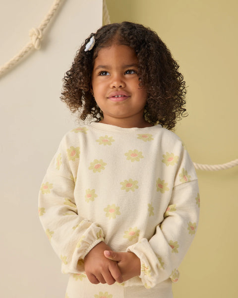 Rylee + Cru Spongey Knit Set ~ Yellow Daisy
