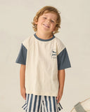 Rylee & Cru Contrast Short Sleeve Tee Nautical Flag