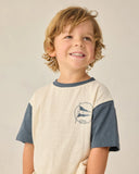 Rylee & Cru Contrast Short Sleeve Tee Nautical Flag