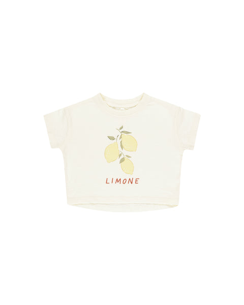 Rylee + Cru Boxy Tee ~ Limone