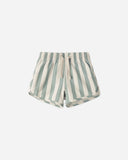 Rylee & Cru Swim Trunk ~ Green Stripe