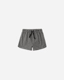 Rylee & Cru Swim Trunk ~ Black Gingham