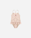 Rylee + Cru Tori Skirted One-Piece ~ Petal Gingham