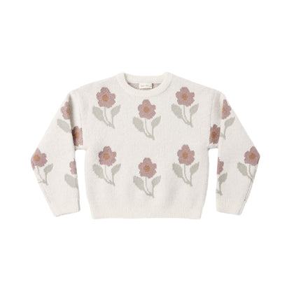 Rylee + Cru Aspen Sweater ~ Ivory Flower